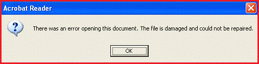 PDF file corruption issues