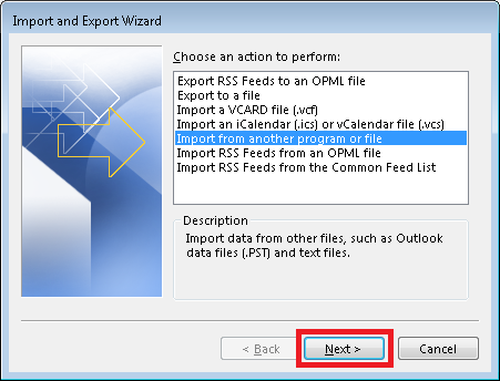 Import CSV