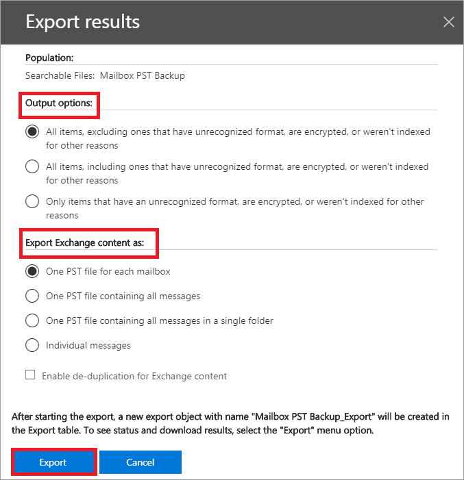 microsoft office 365 ediscovery export tool