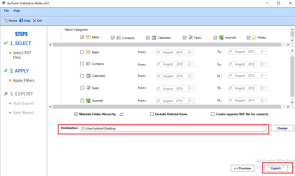 convert corrupt pst file to nsf