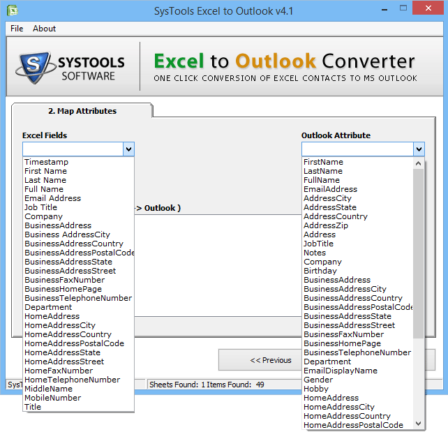 how to import contacts into outlook from excel