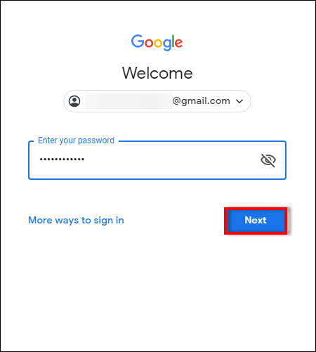 Login to your Gmail Account 