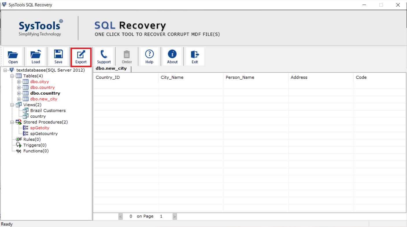 Recover SQL database 2014